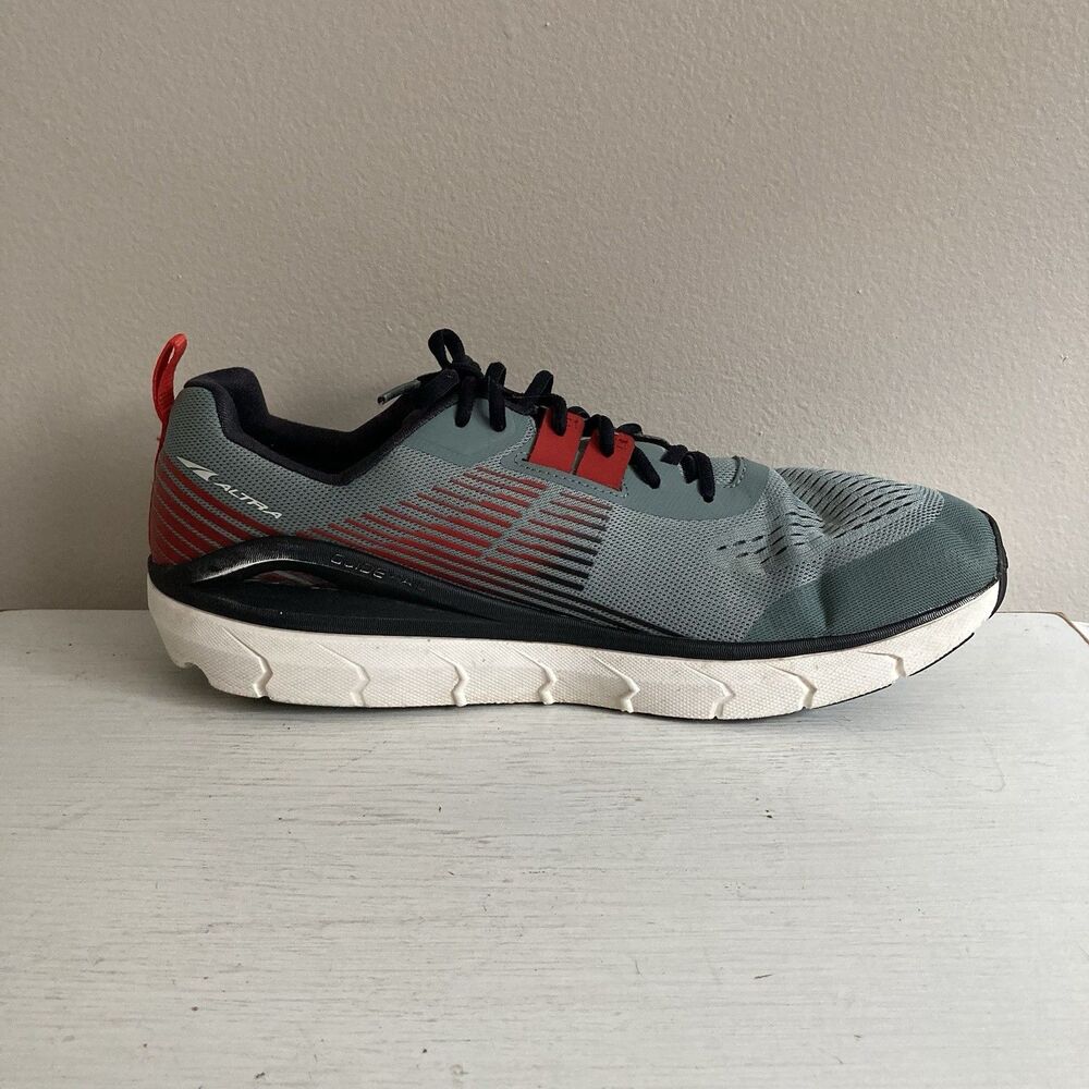 Altra Provision 5 Mens Road Running Shoes Grey/ Red Size 12.5 Adaptive Arch - Picture 7 of 13